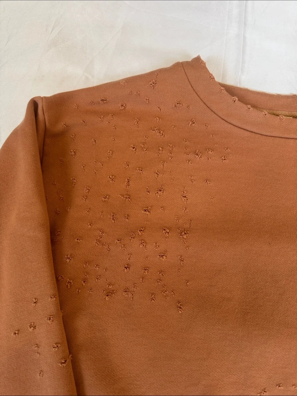 ALO Yoga Cropped Crew Sweatshirt -‎ Rust